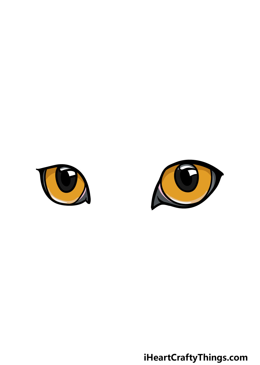 Cat Eyes Drawing How To Draw Cat Eyes Step By Step