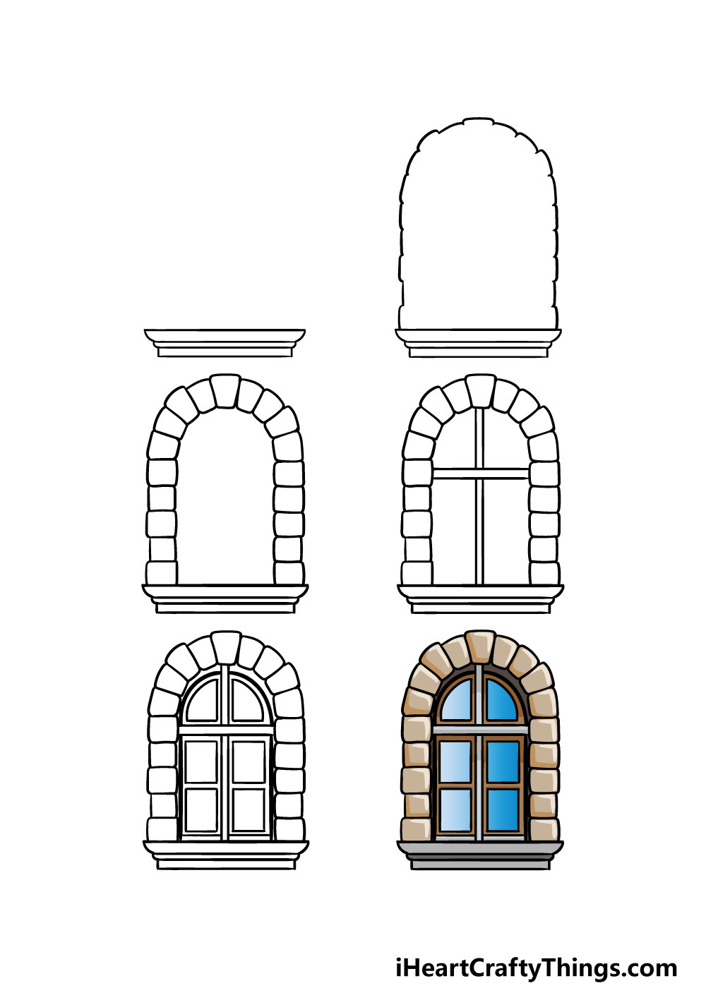 Window Drawing How To Draw A Window Step By Step