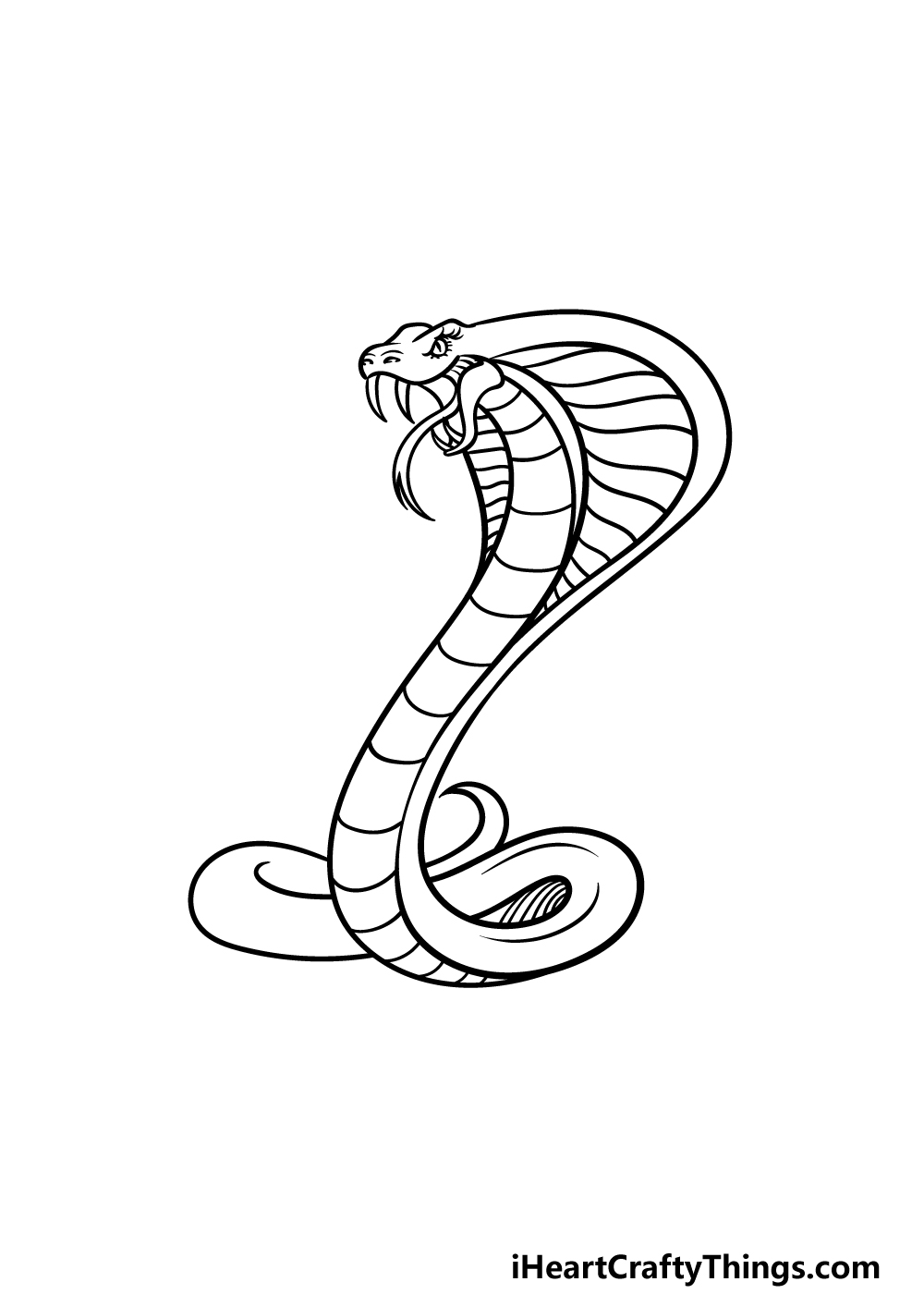 How to Draw a Cobra Easy Step by Step How to Draw a Cobra Head Easy
