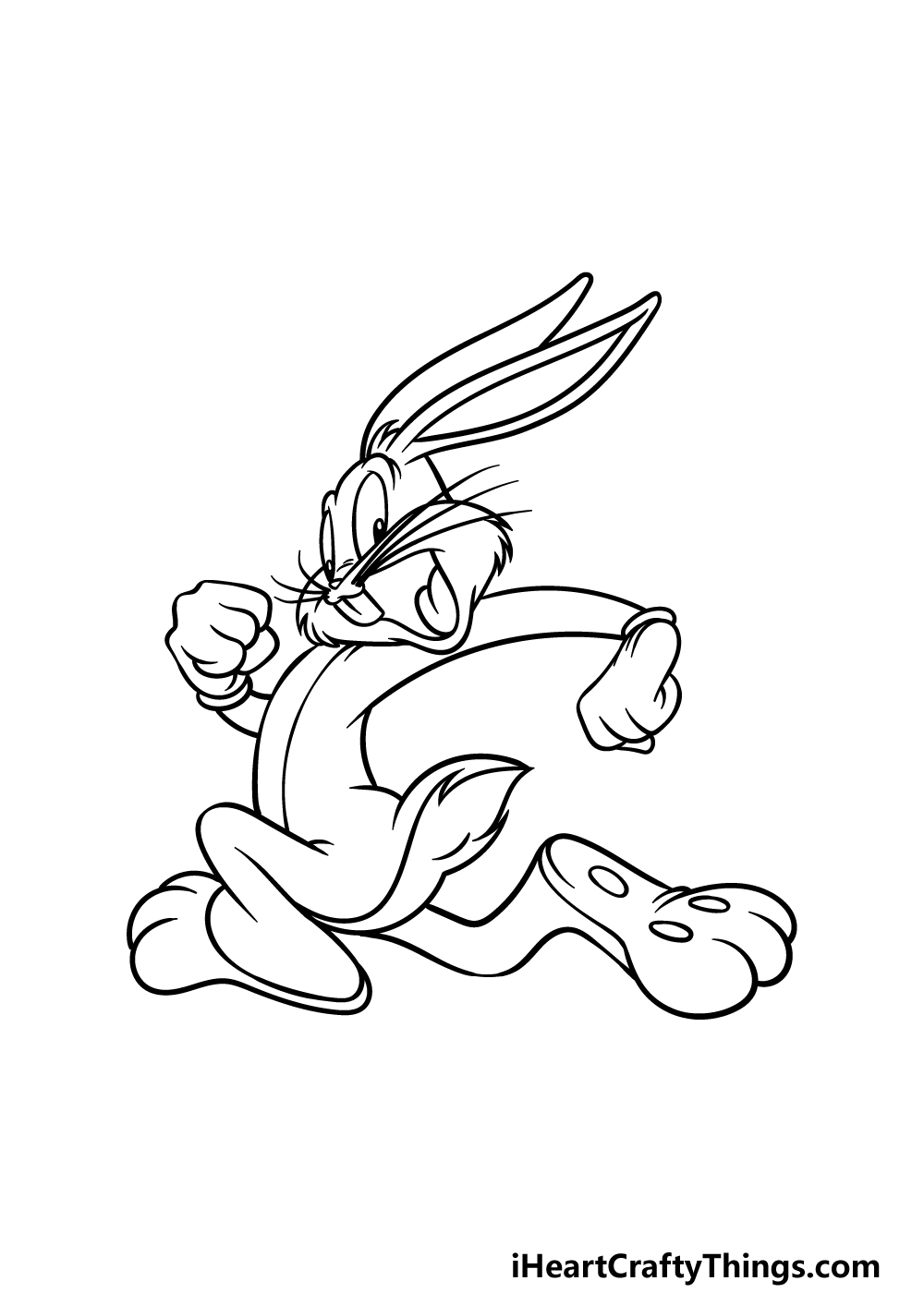 How To Draw Bugs Bunny Step By Step Easy