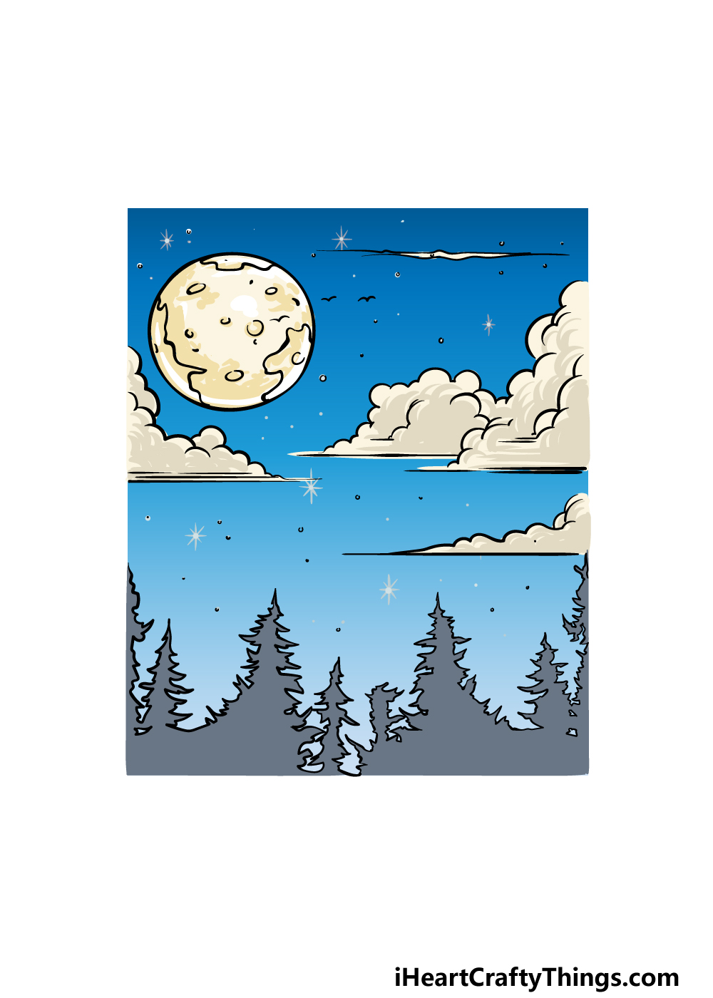 Share more than 151 sky drawing easy latest seven.edu.vn