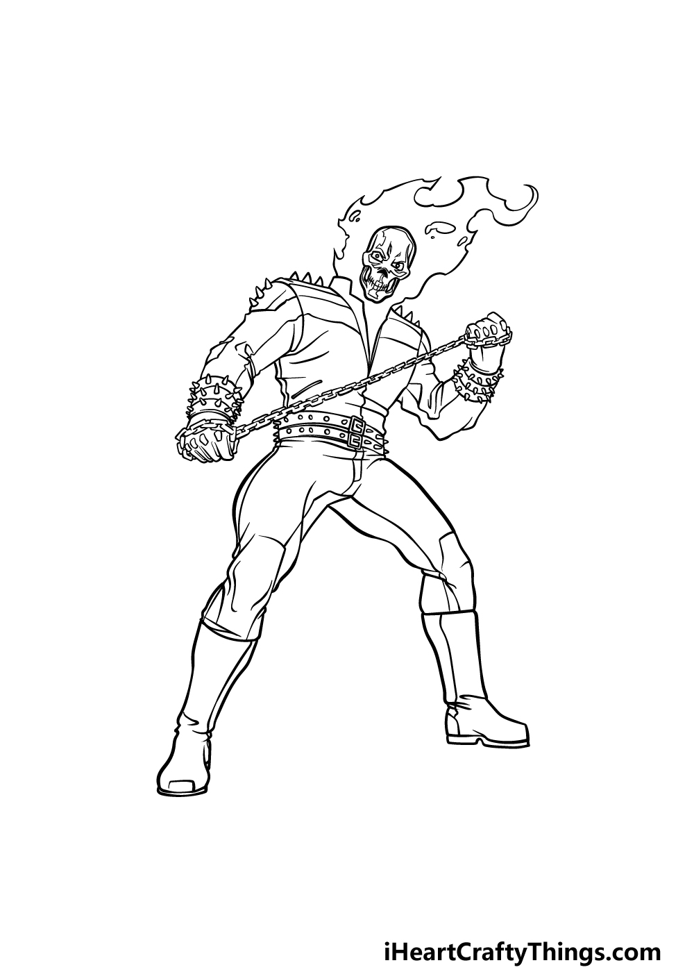 How to Draw Ghost Rider Lankford Witimpet