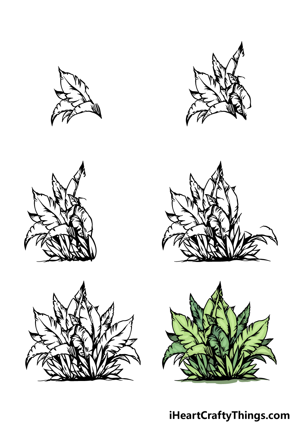 Easy and Creative Bush Drawing Ideas for Artists