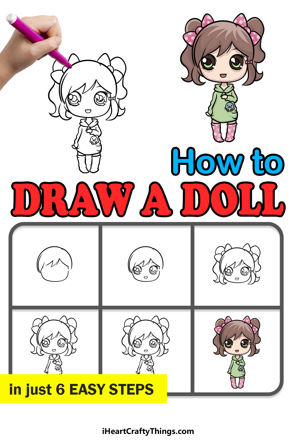 Aggregate more than 133 simple drawing doll best seven.edu.vn