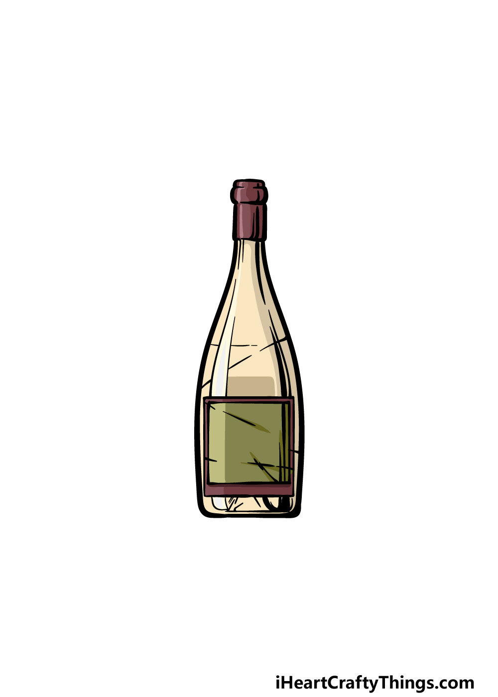 How To Draw A Wine Bottle Best Pictures and Decription