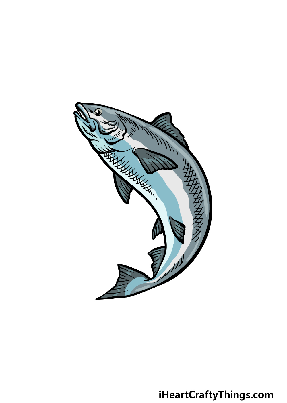 Discover more than 154 salmon sketch in.eteachers