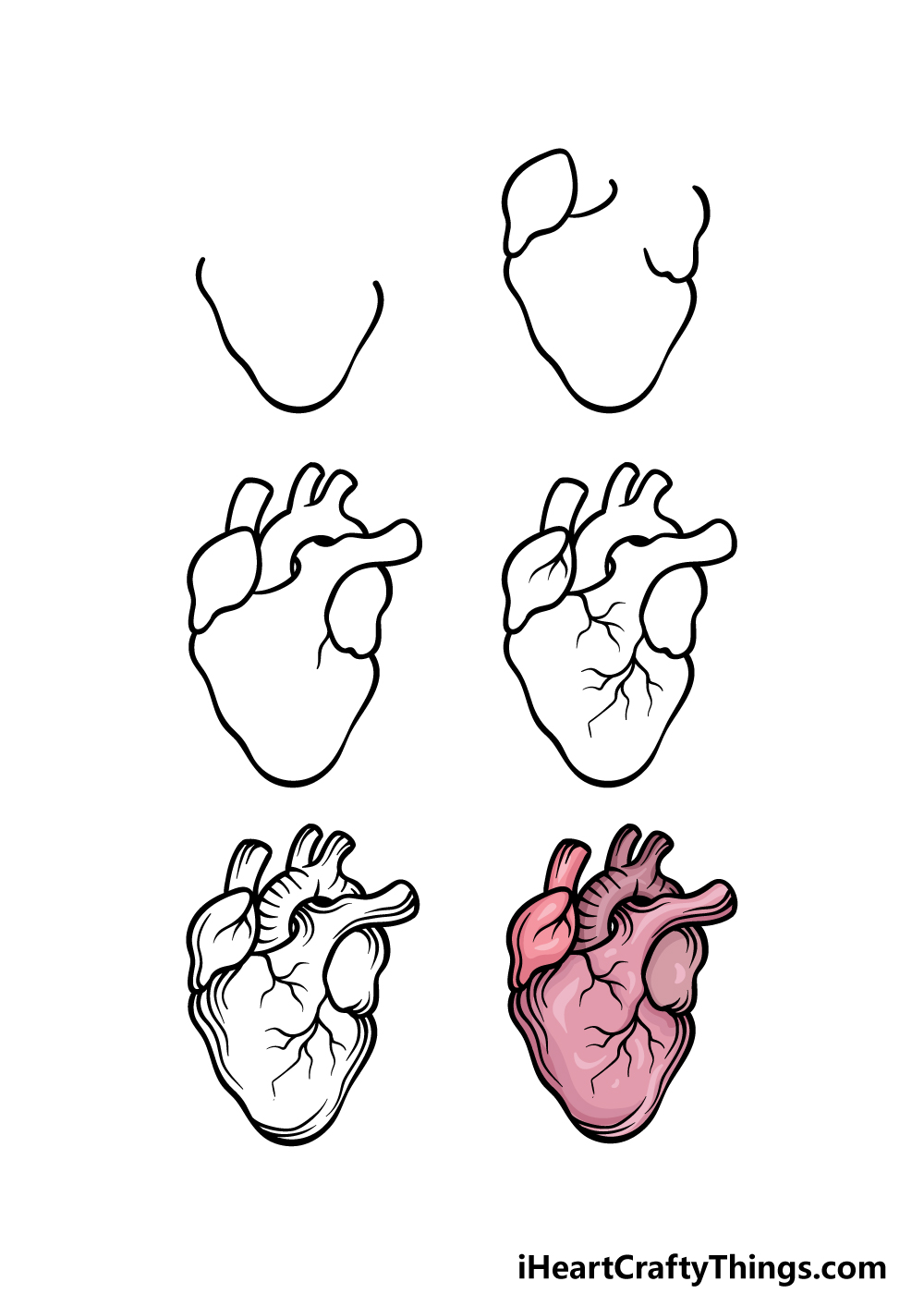 How To Draw A Real Heart