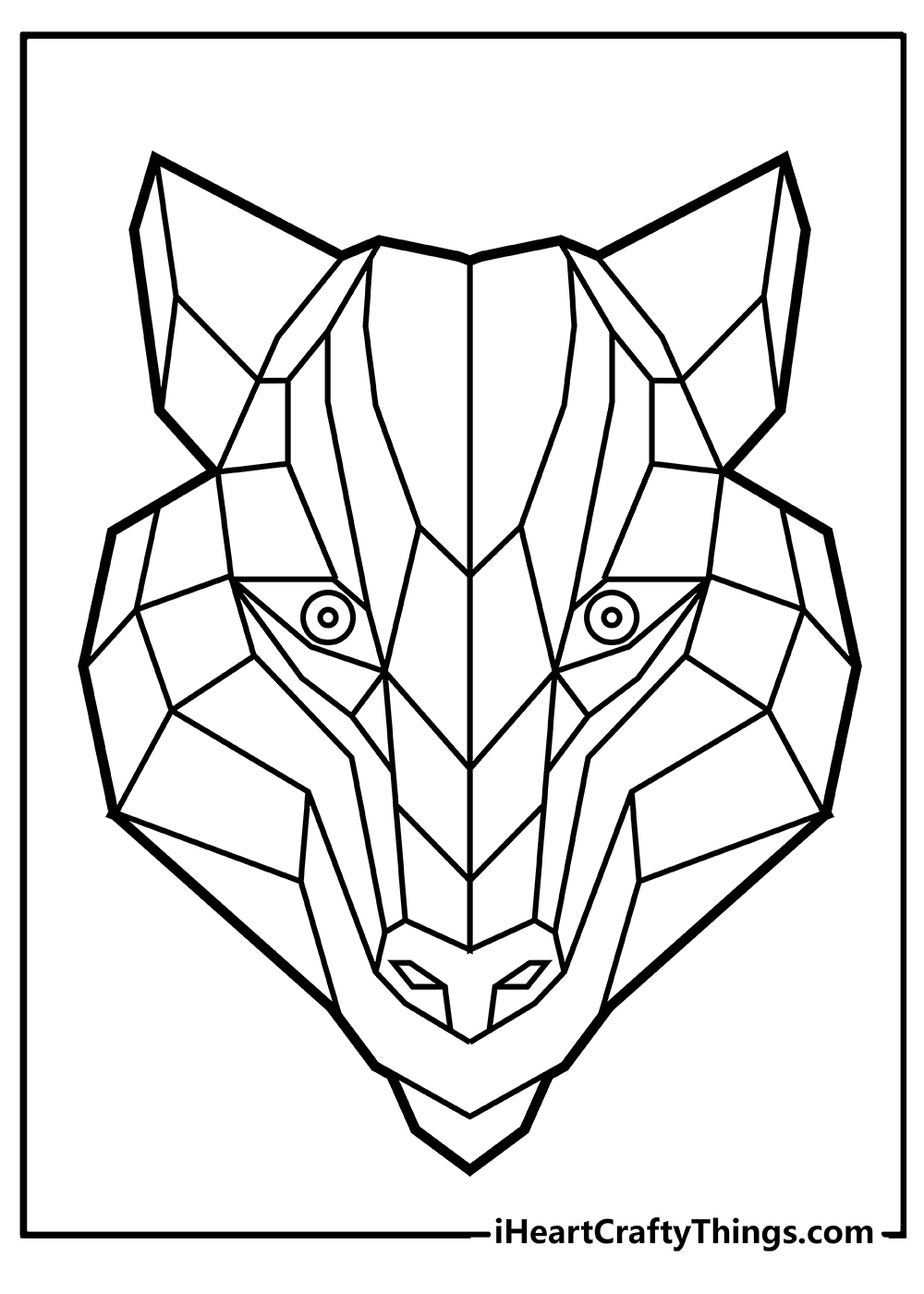 30 free printable geometric animal coloring pages the cottage market