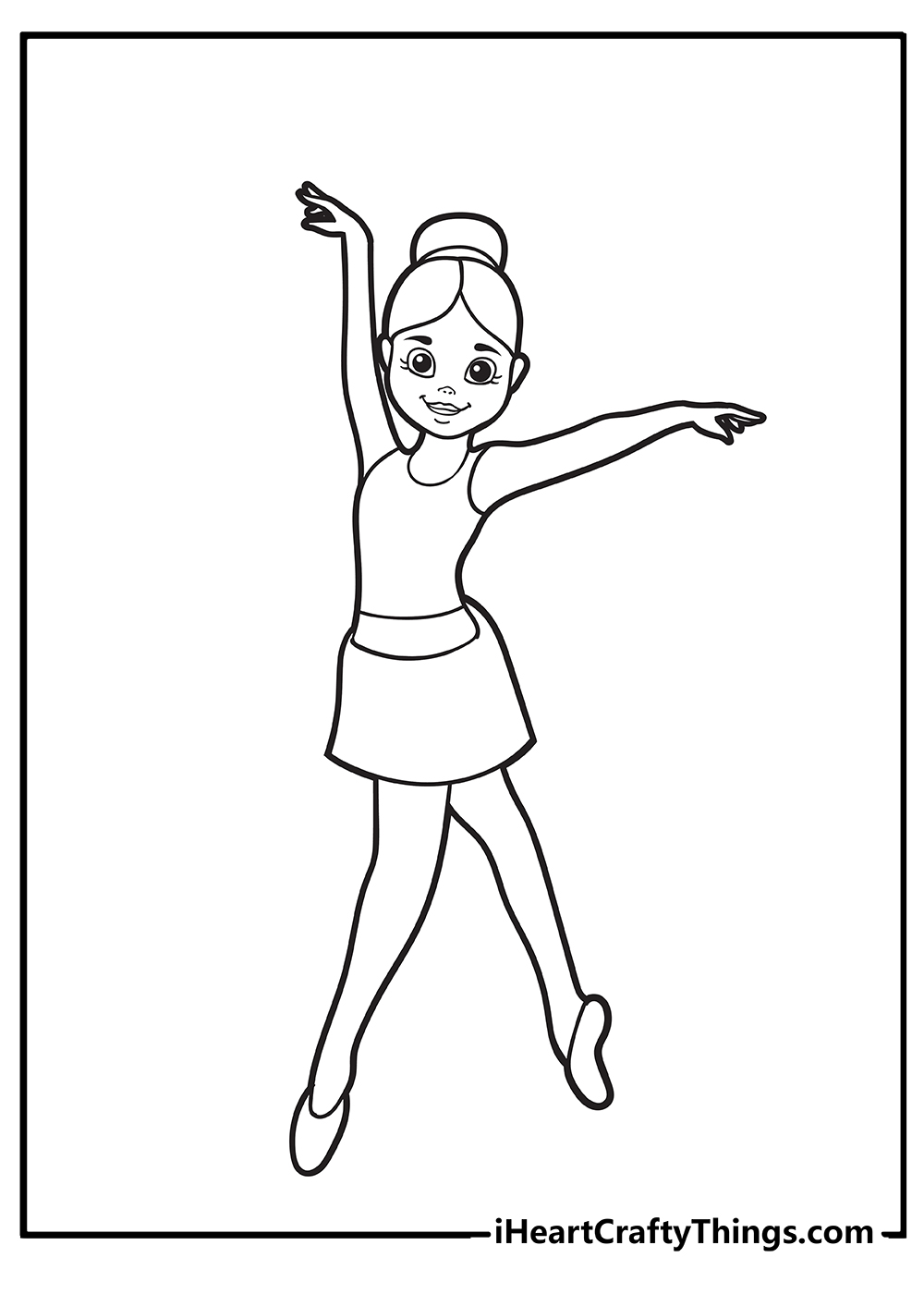 Princess Ballerina Coloring Pages