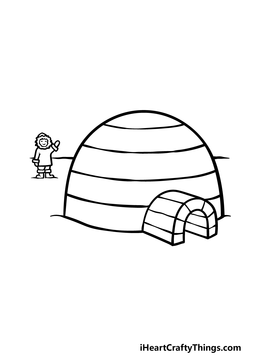 Details 141+ igloo house drawing latest vietkidsiq.edu.vn