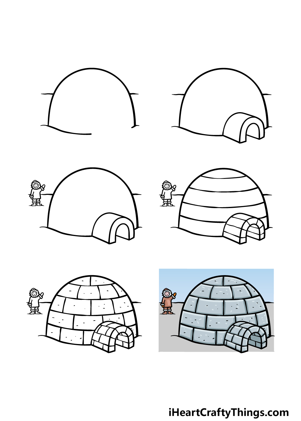 Discover more than 80 igloo drawing for kids super hot xkldase.edu.vn
