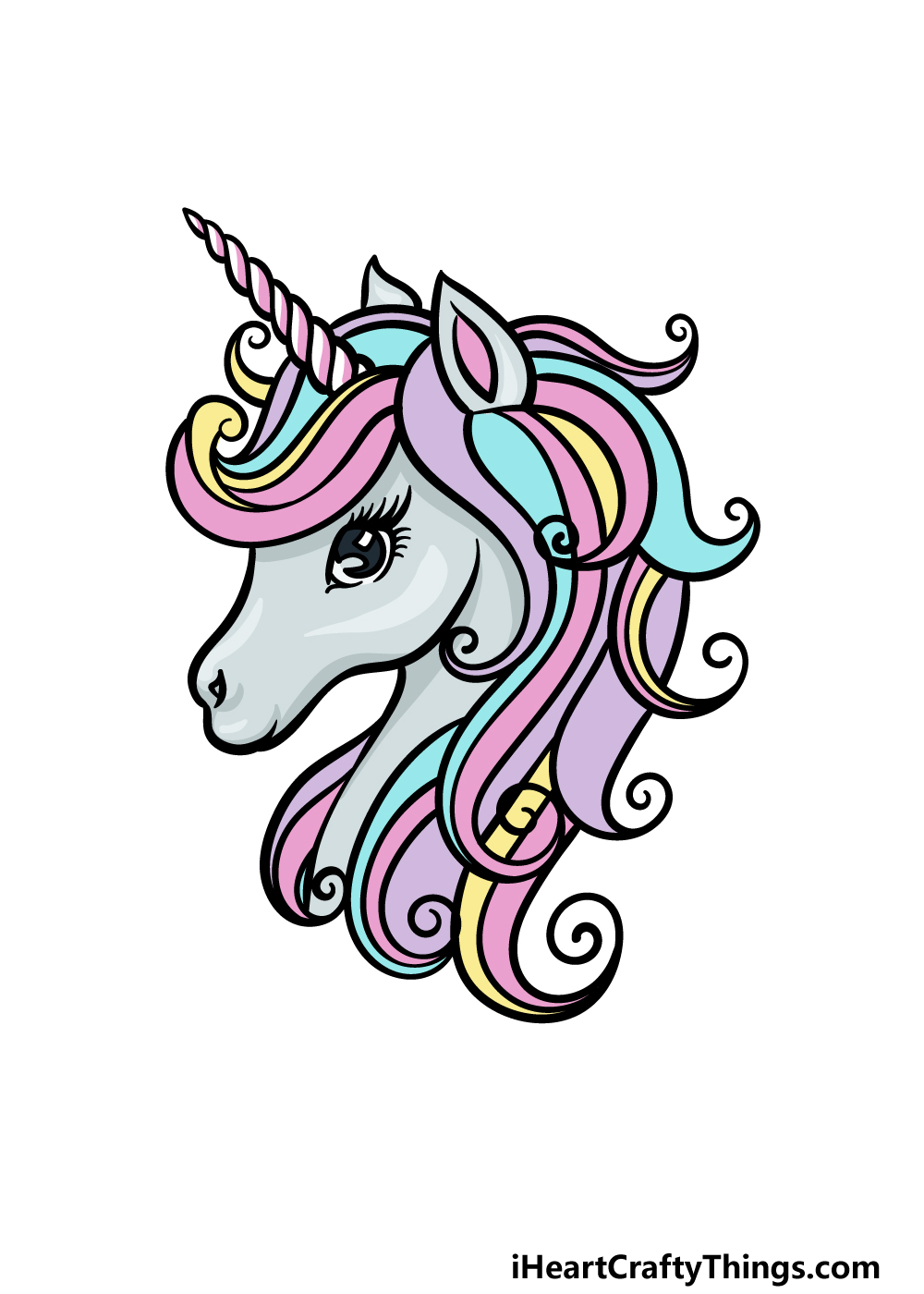 Unicorns Drawings In Color
