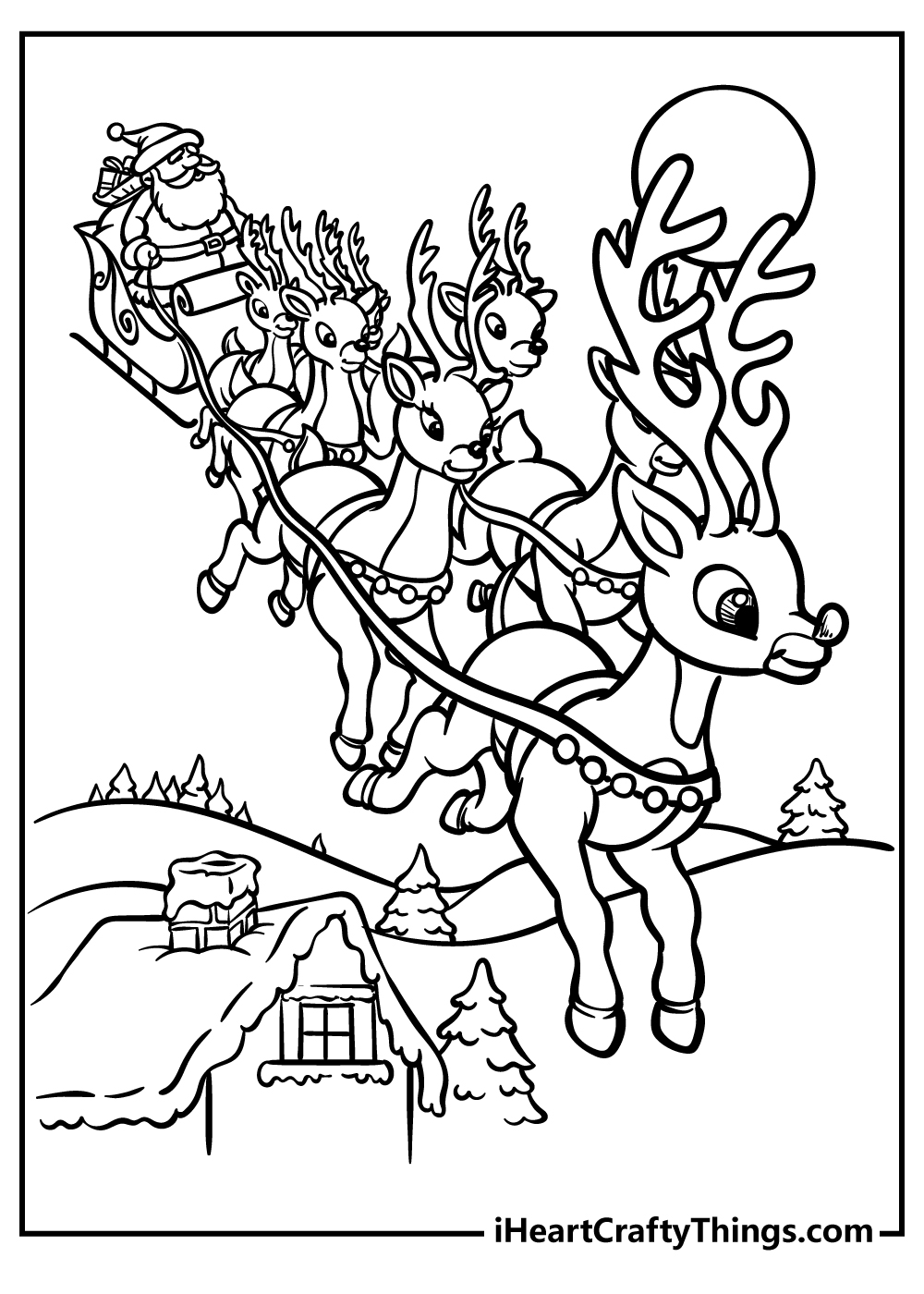 Coloring Pages Christmas Trains