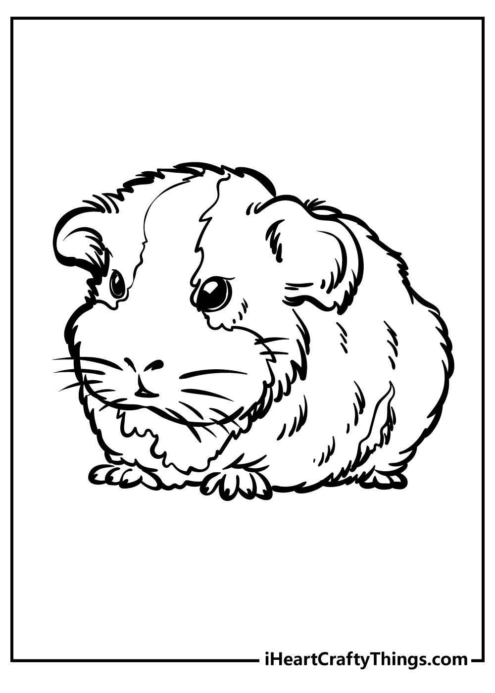 Guinea Pig Coloring Pages For Children