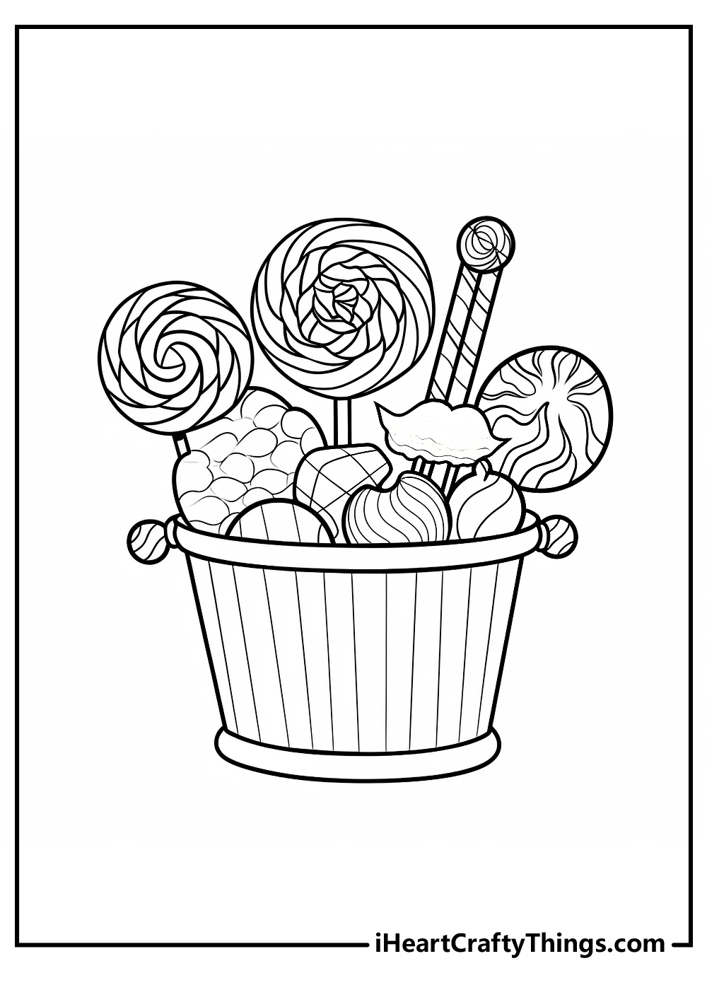Candy Store Coloring Pages