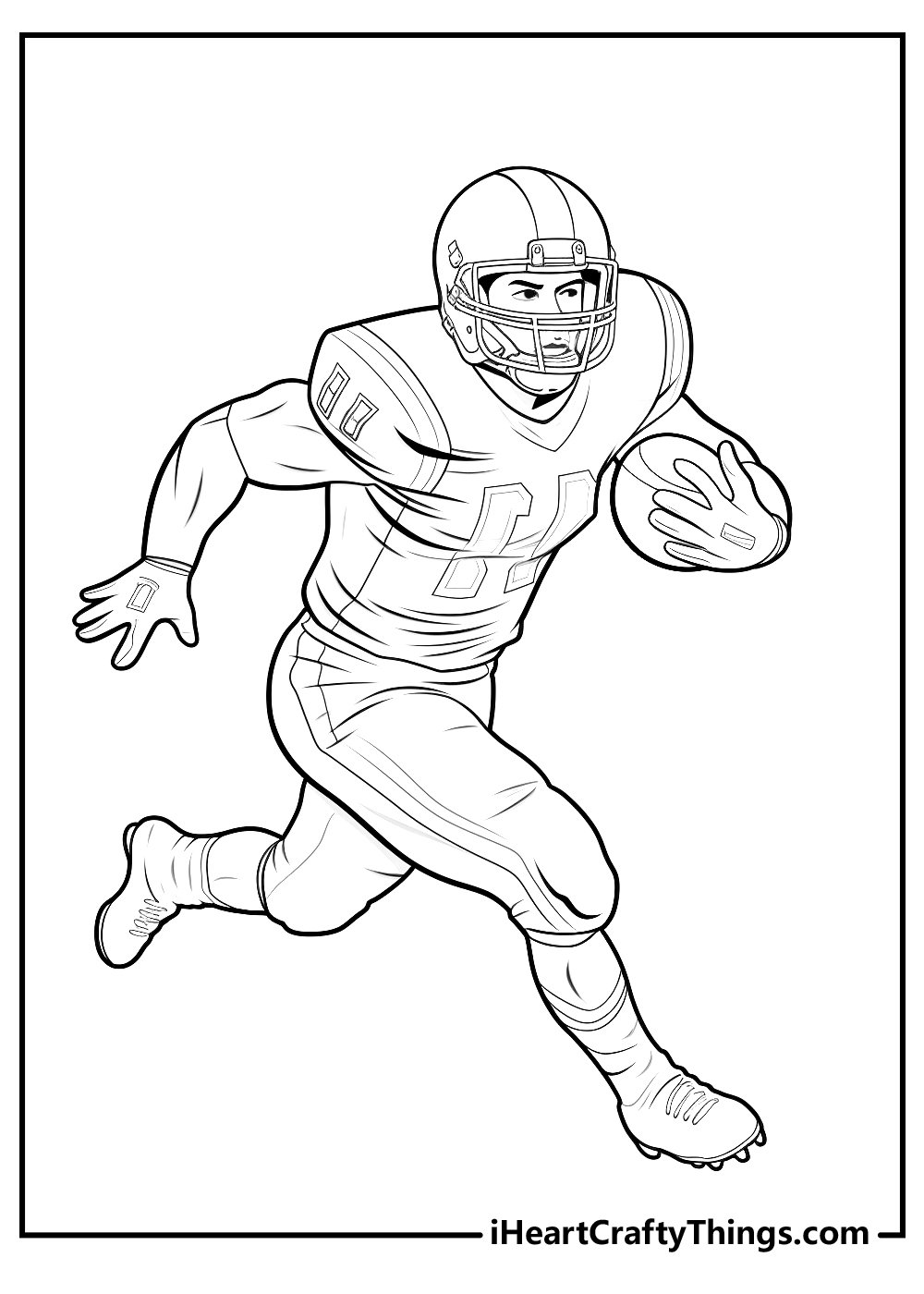 Cowboys Football Player Coloring Pages