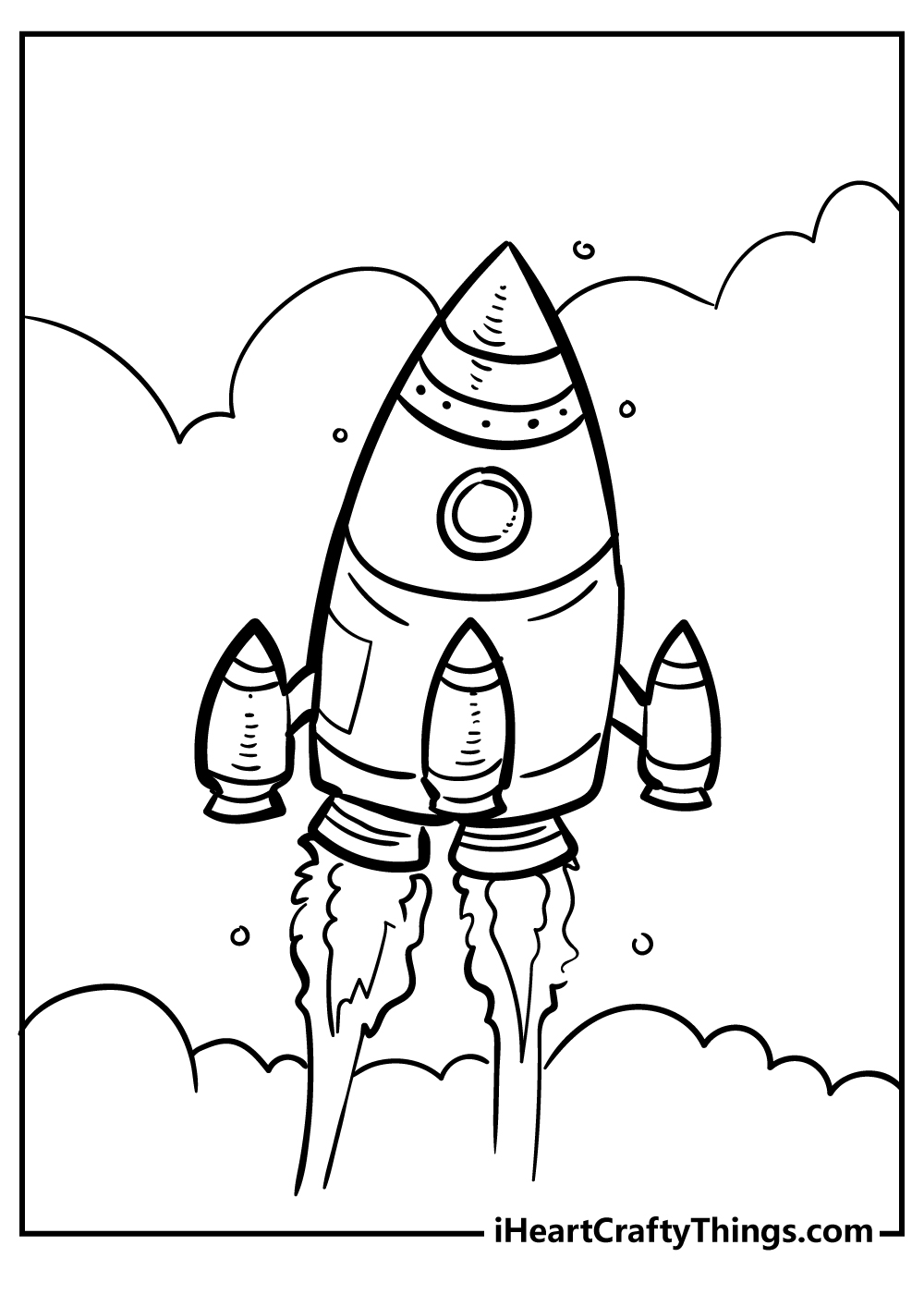 Rocket And Coloring Pages