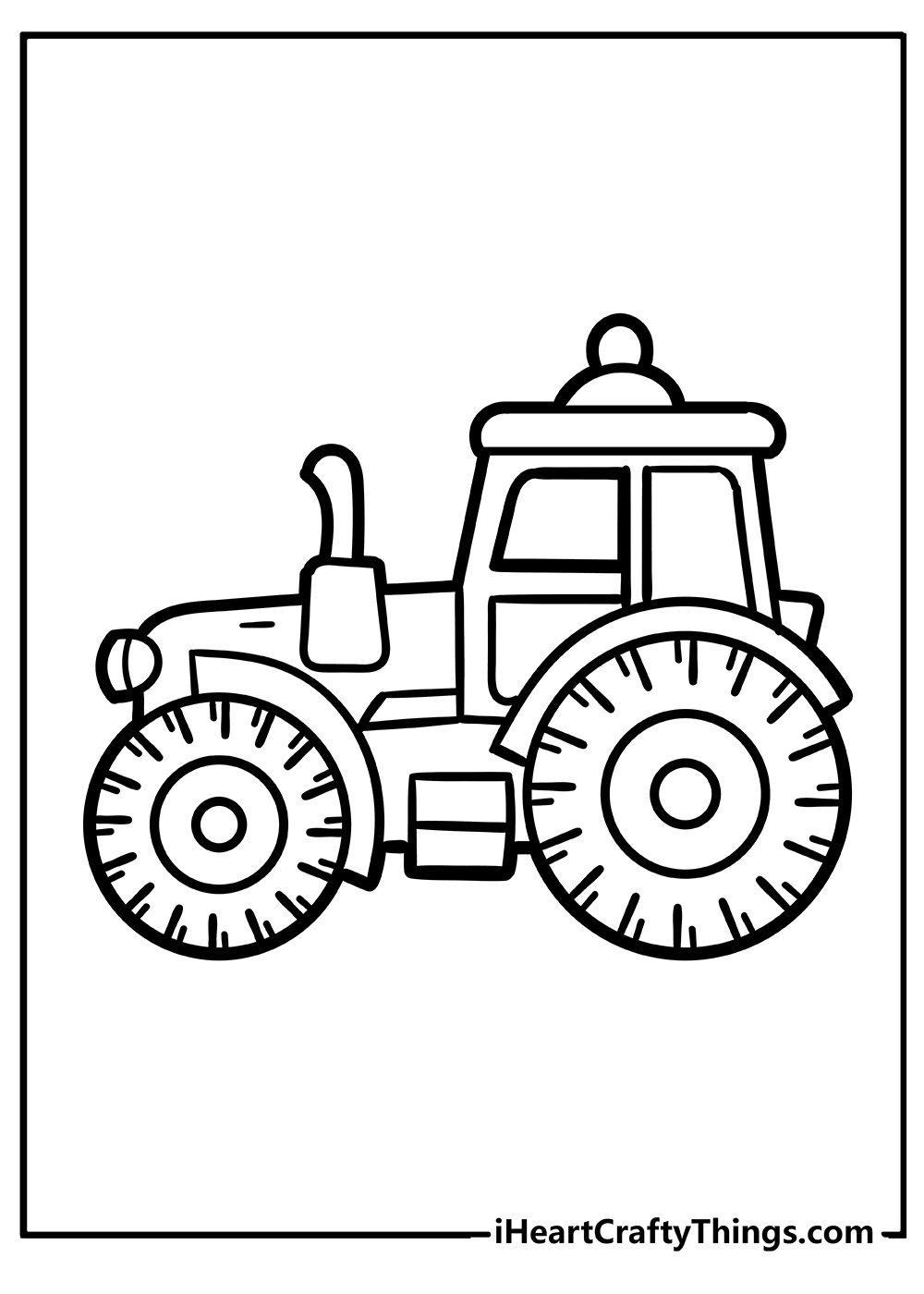 tractor coloring pages easy Effie Bills