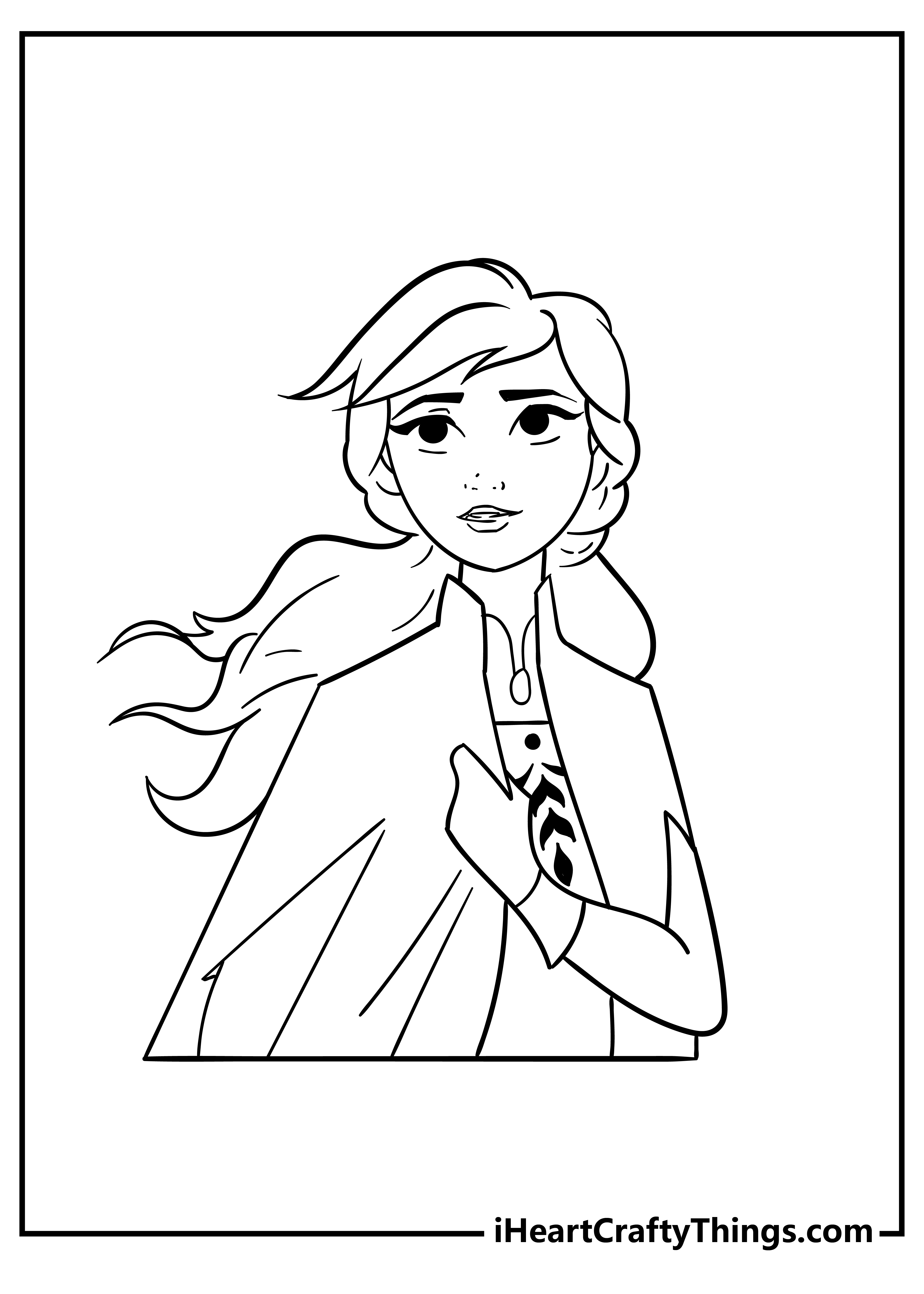 Disney Frozen Anna Coloring Pages