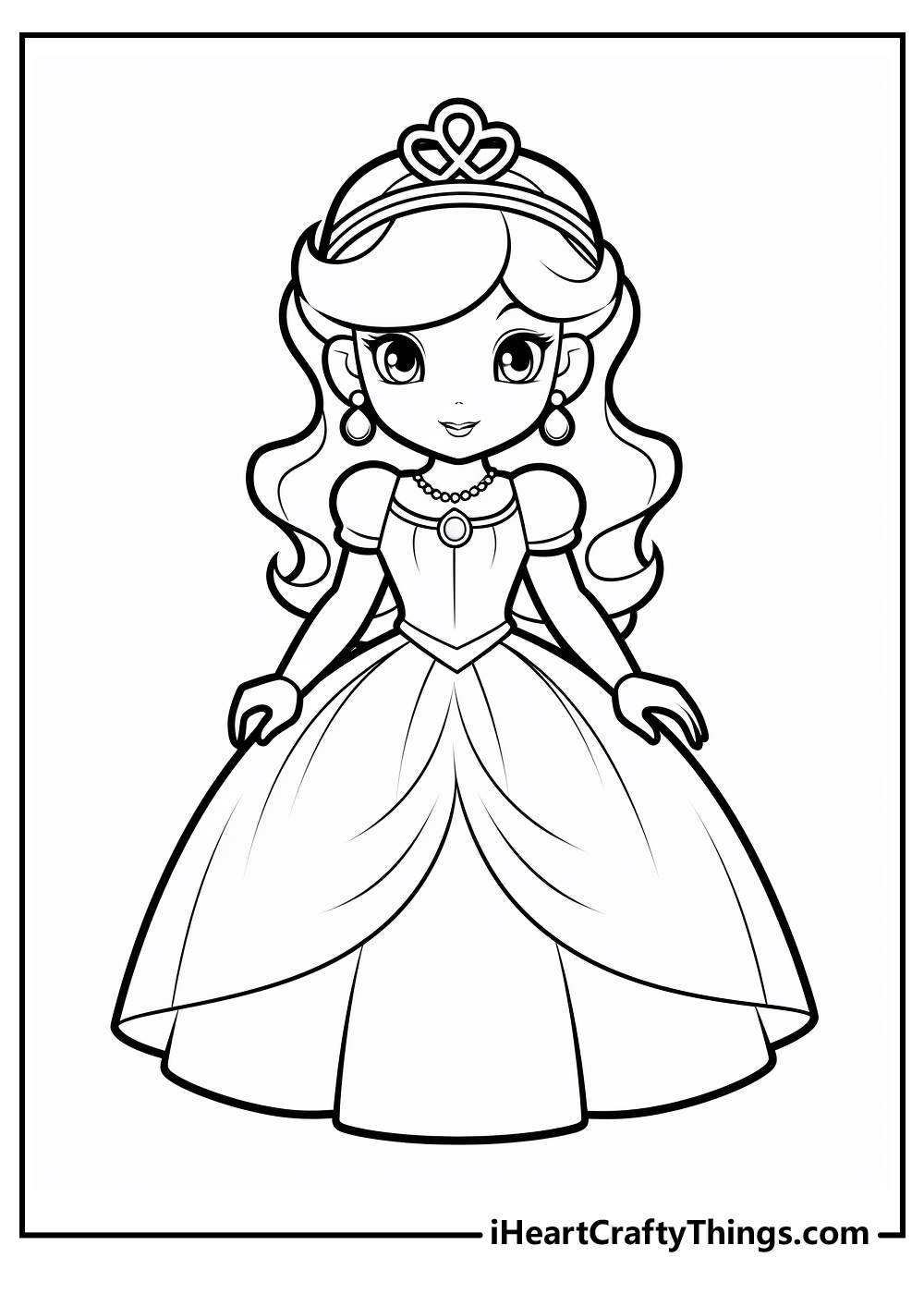 Free Printable Princess Peach Coloring Pages