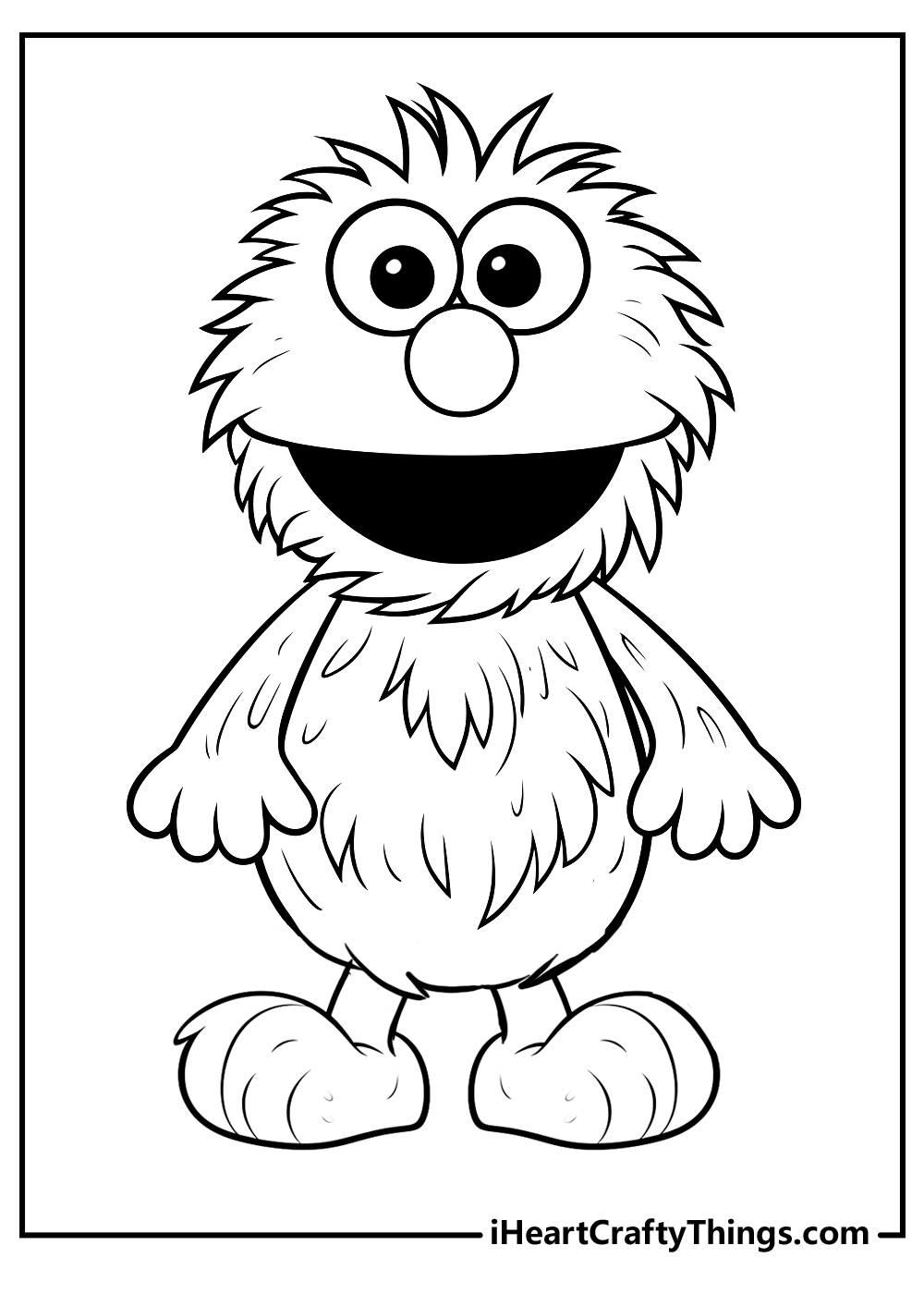Sesame Street Characters Faces Coloring Pages