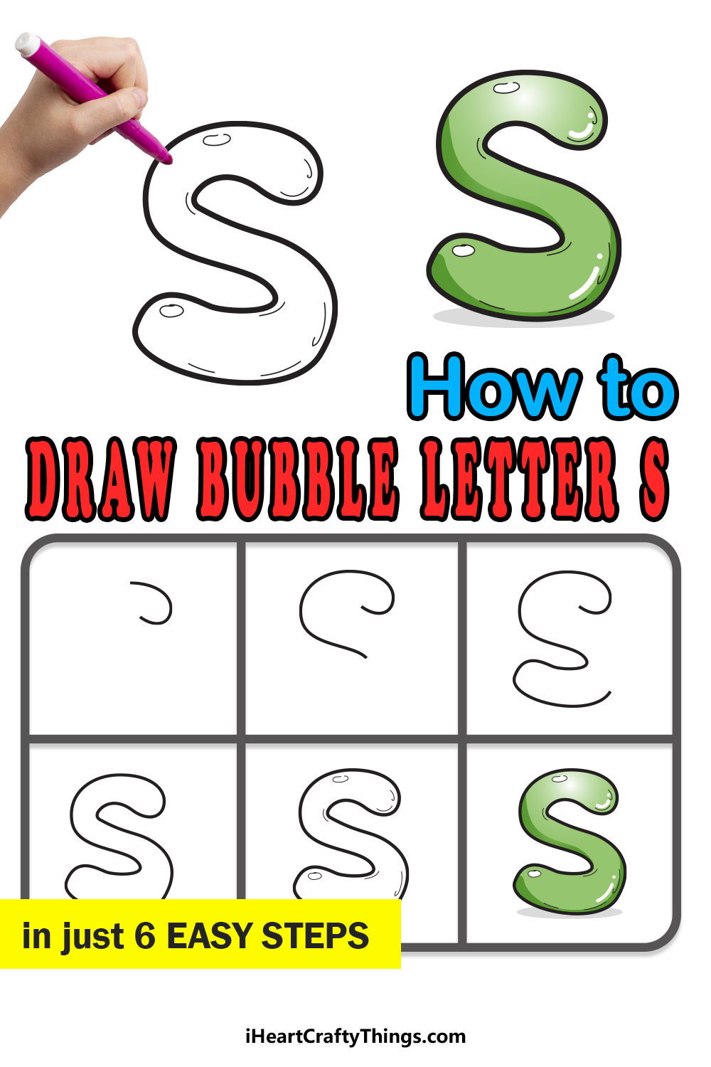 S Bubble Letters