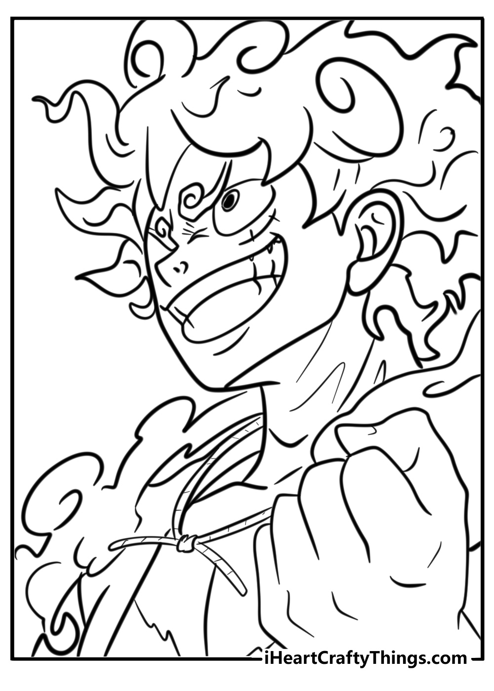 Luffy Gear 5 Desenho Para Colorir