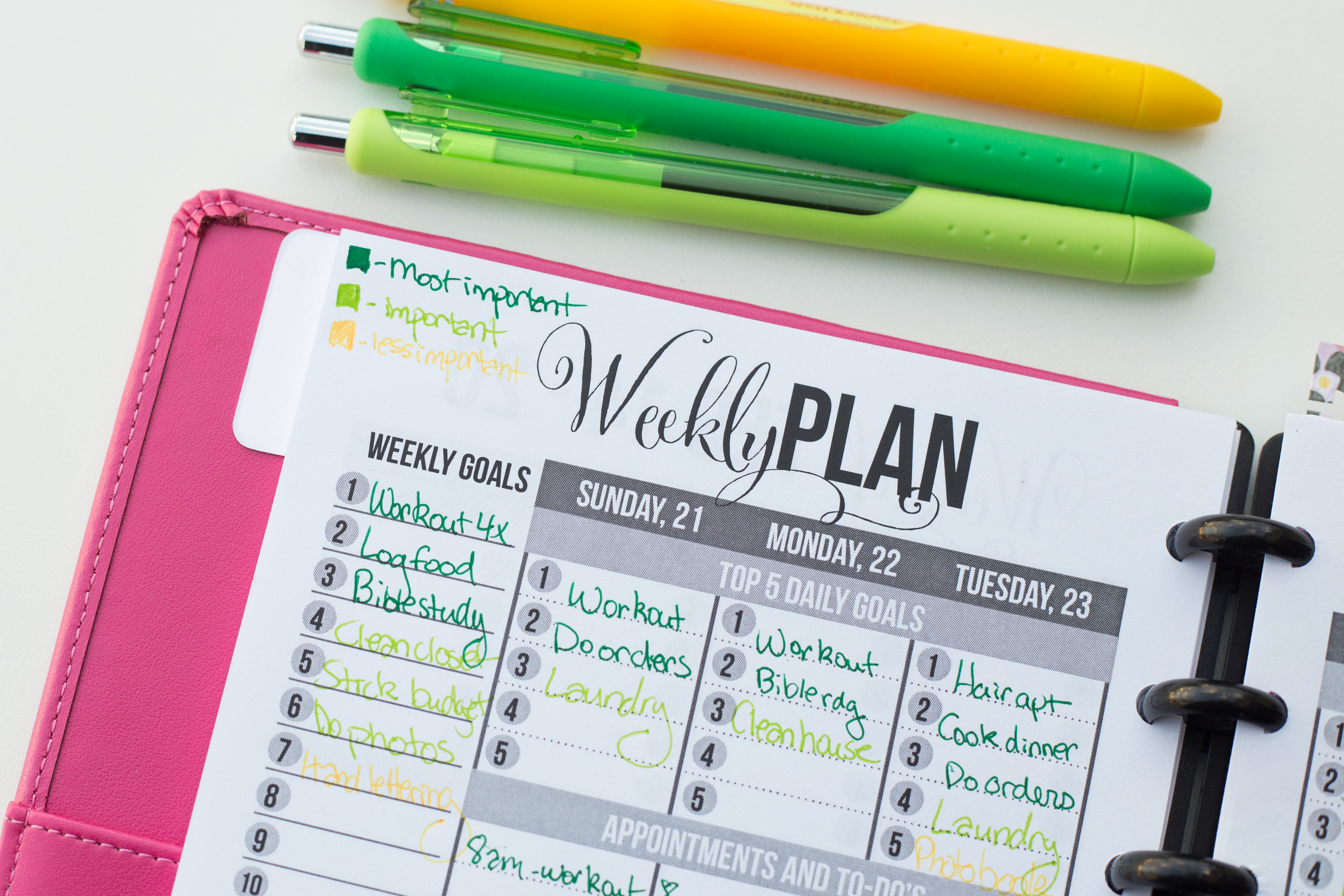 How to Color Code Your Planner I Heart Planners
