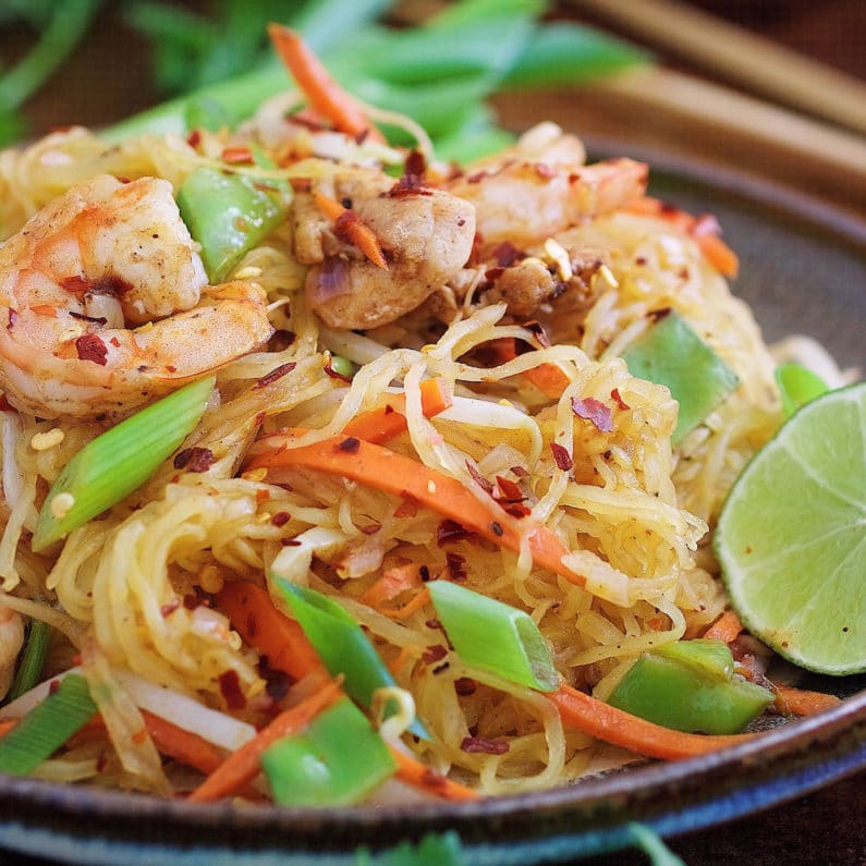Paleo Pad Thai Noodle (Whole30 Pad Thai Squash Noodles) I Heart Umami