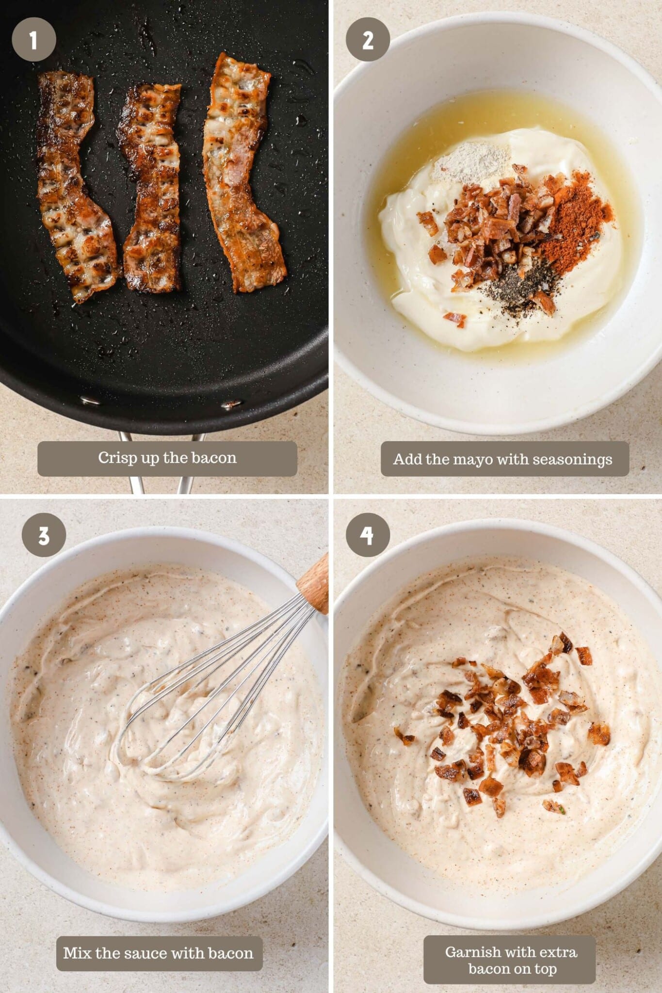 Bacon Aioli (easy, creamy, smokey) I Heart Umami®