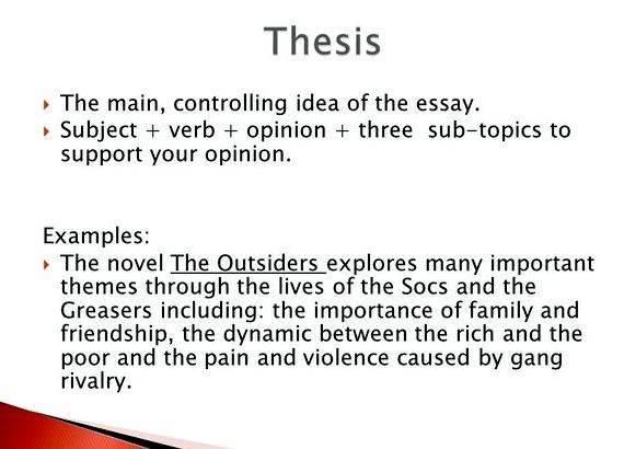 Controlling idea vs thesis proposal