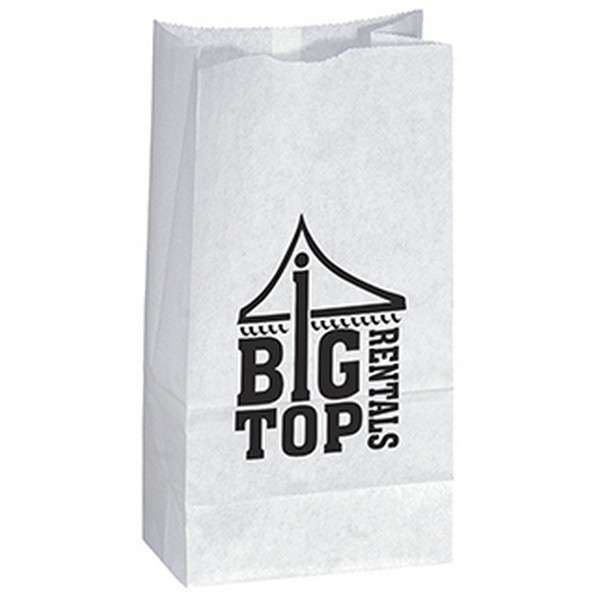 White Paper Popcorn Bag Deluxe