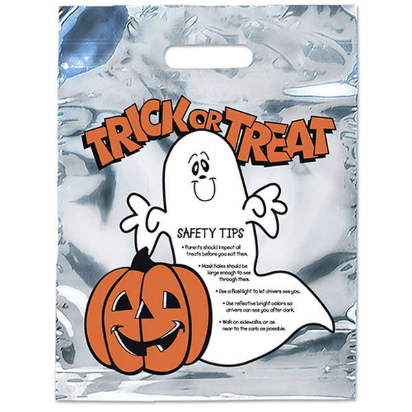 Silver Ghost Reflective Halloween Bag, Customization Options