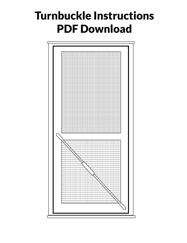 Shutter & Screen Door Installation Guide Install Door Spring, Hinges
