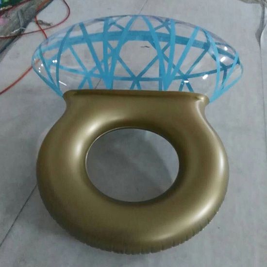 Perfect float with inflatable Diamond Float for Summer Water swim