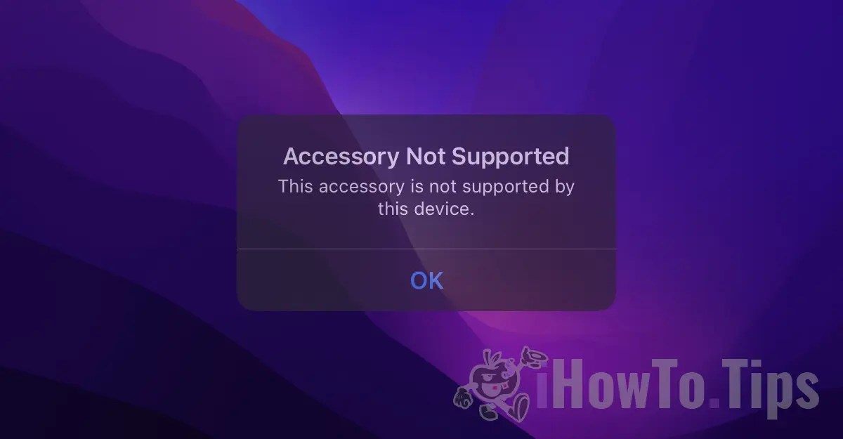 Como arreglar Accessory Not Supported iPad, iPhone
