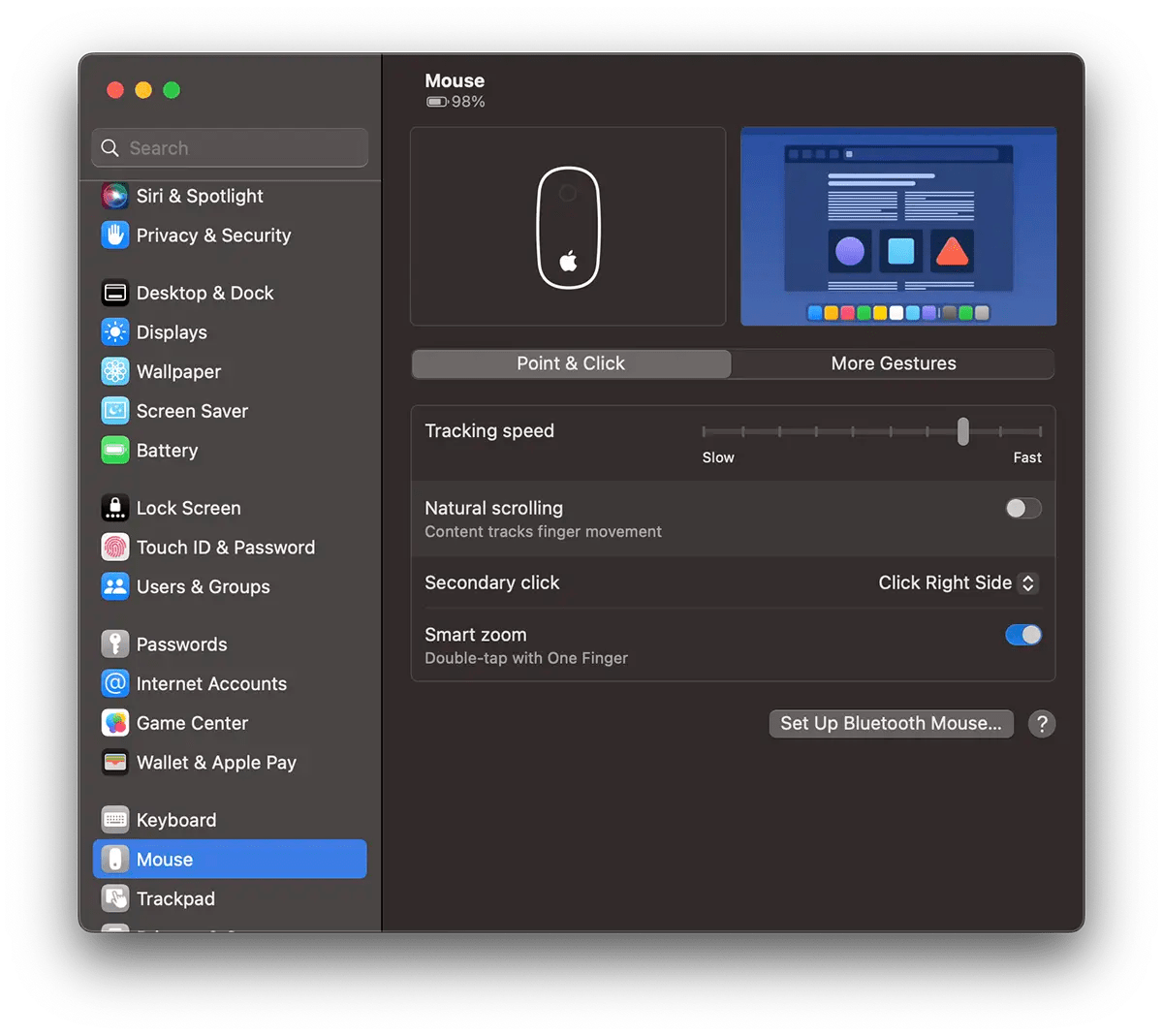 Magic Mouse atau Magic Trackpad? Sentuh gerakan dan opsi
