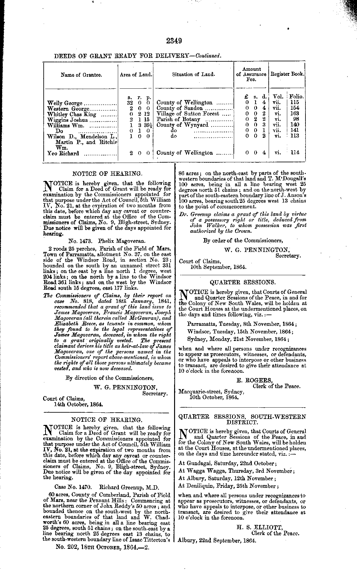 IHR NSW Family History Documents, Land Records