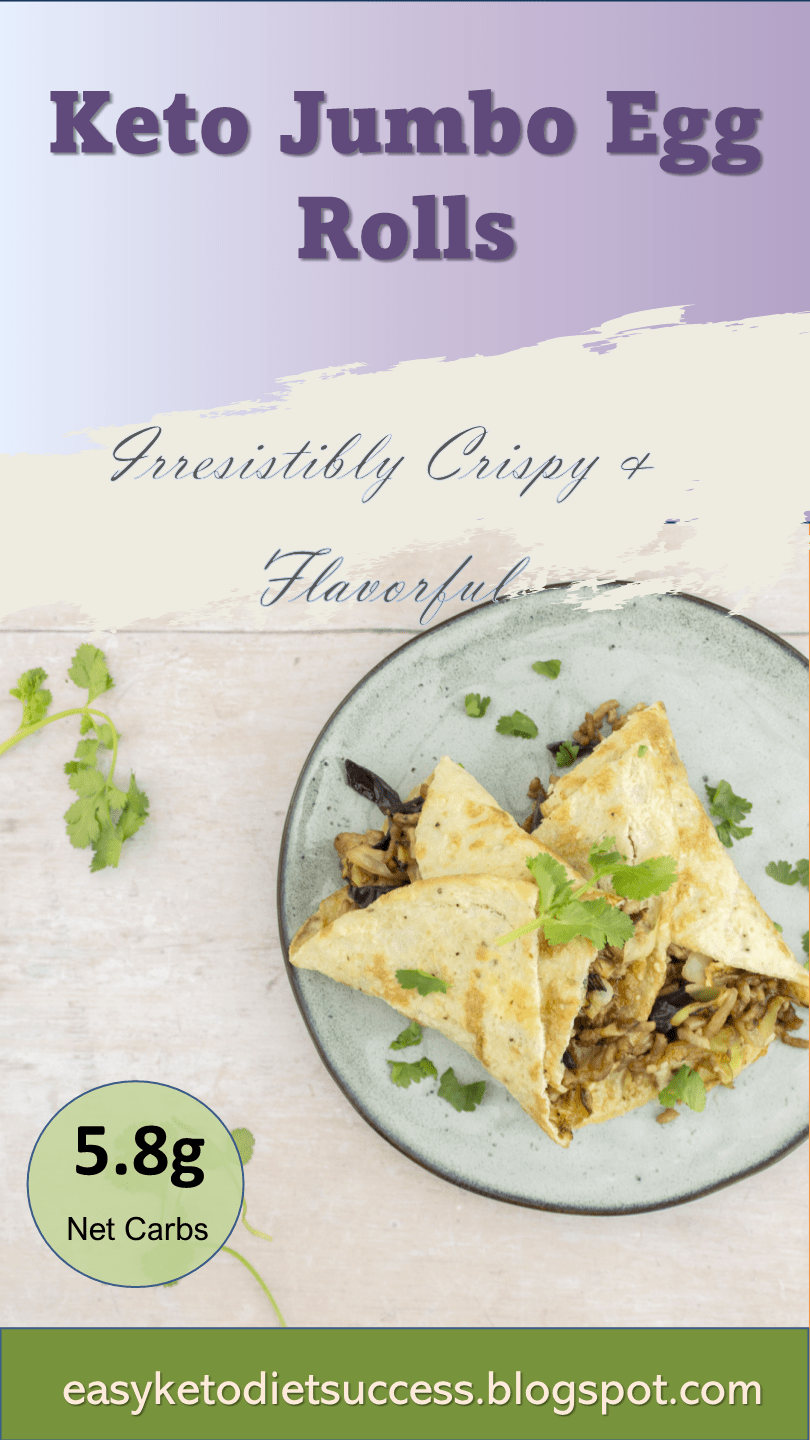 Keto Jumbo Egg Rolls