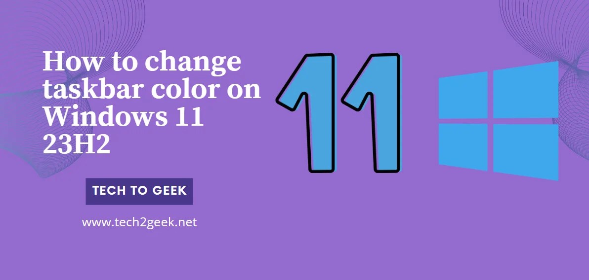 How to change taskbar color on Windows 11 23H2