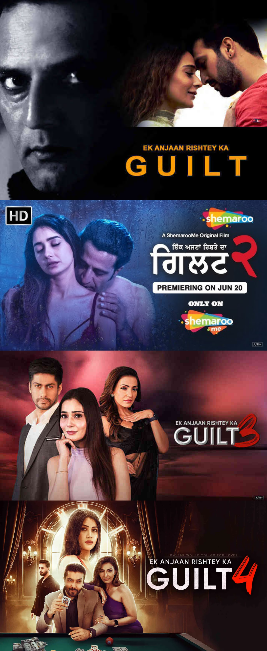 [18+] Ek Anjaan Rishtey Ka Guilt 1-4 (2021-25) Hindi Movie