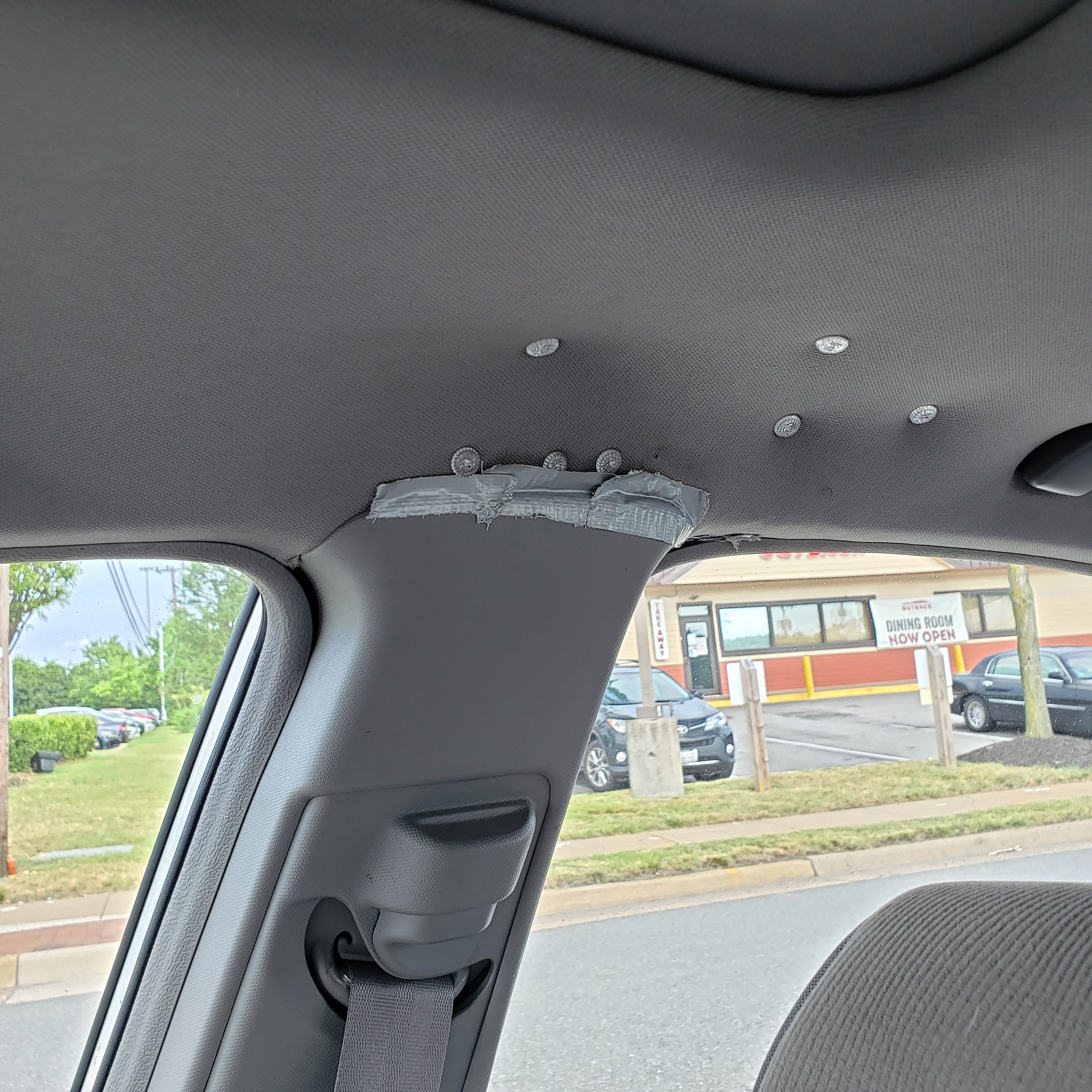 Can headliner be repaired without fixing rubber window seal on the