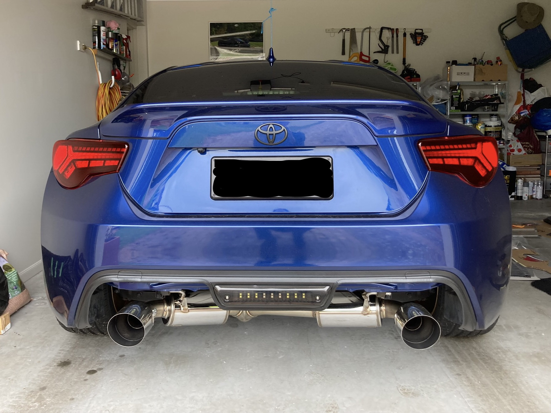 Custom rear diffuser/cut bumper idea. Suits single/twin exit Toyota