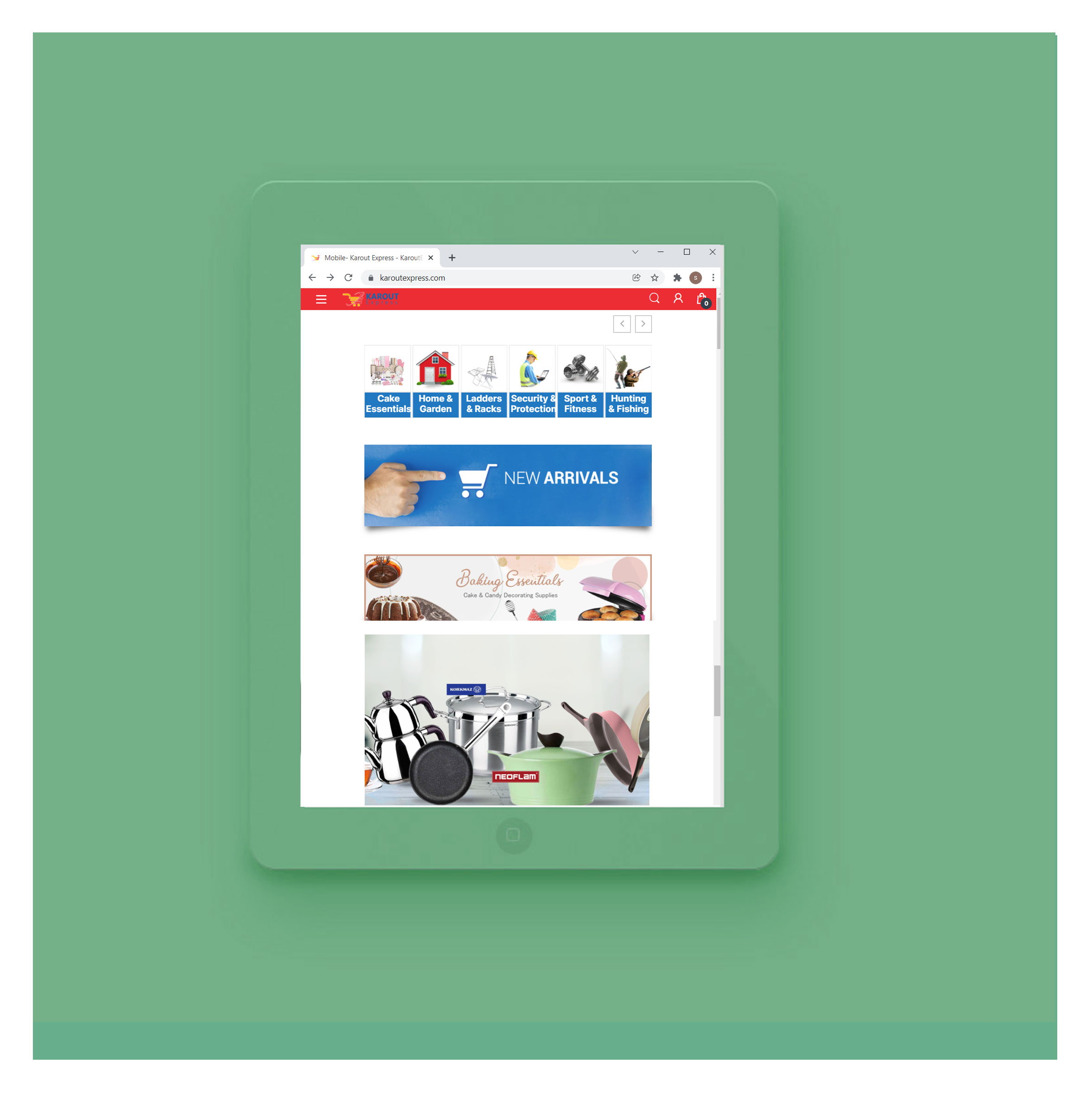 Karout Grand Store Website IIS For ESolutions