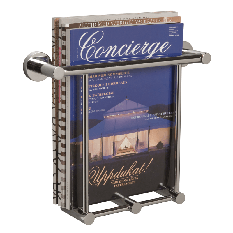 Miller Bond Magazine Rack Chrome 8750C IITC