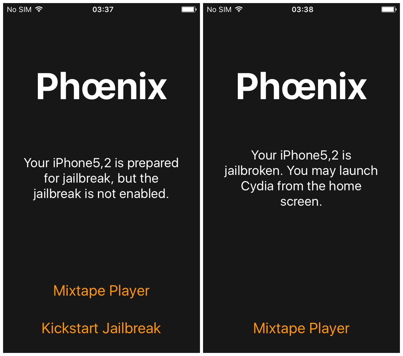 Jailbreak iPhone/iPad iOS 9.3.5 with Phoenix.