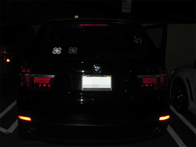 Compare iJDMTOY Reflective Vinyl Car Decal vs Regular White Decal