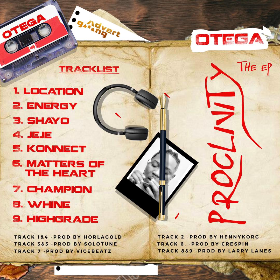 Otega Jogbo Unveils Artwork, Tracklist For New EP "Proclivity