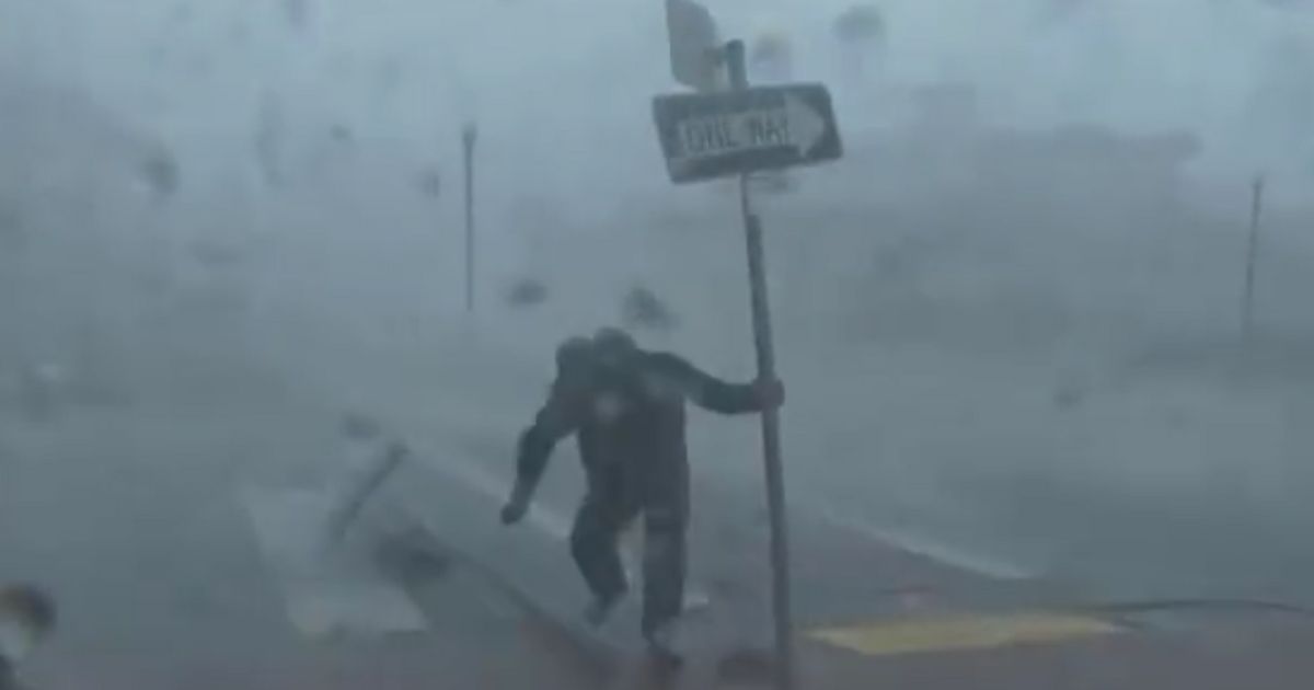 Weather Channel Reporter Gets Slammed by Flying Tree Branch During