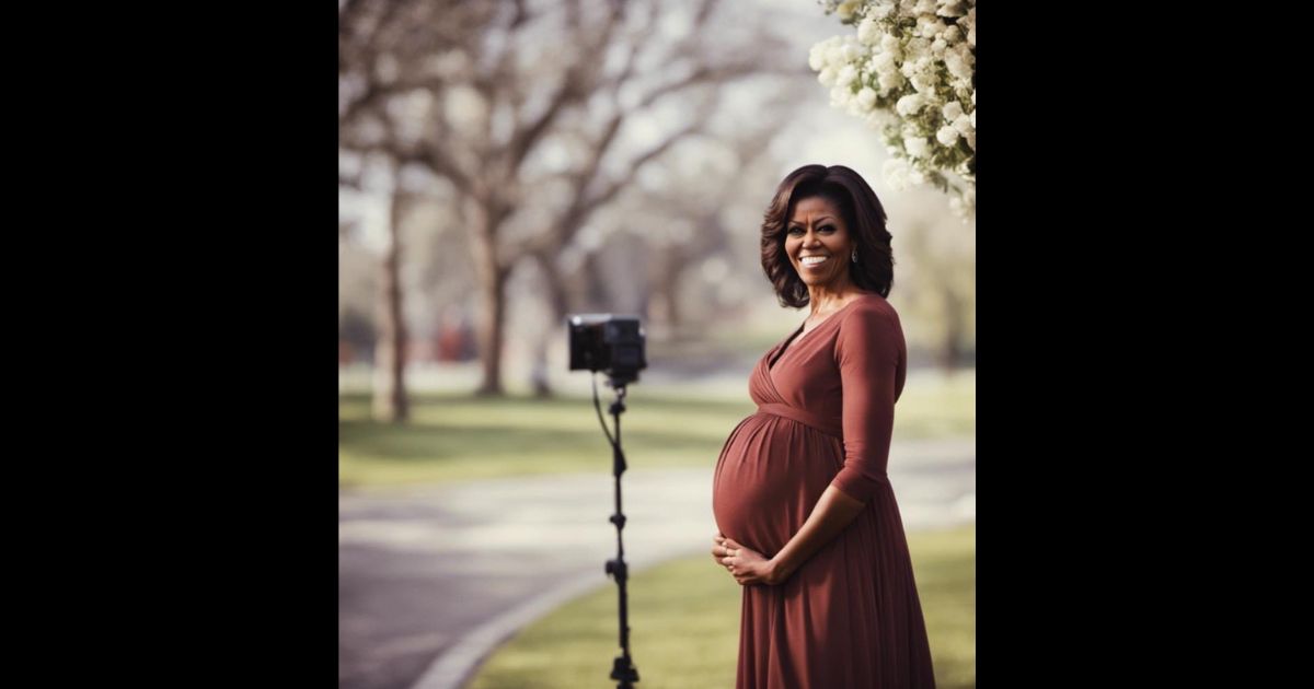 Are The Viral Photos of a OncePregnant Michelle Obama Real? IJR